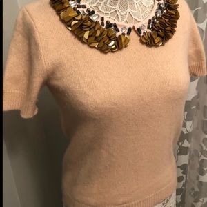 Anthropologie x Corey Ann Calter Peter Pan Paillettes Angora Sweater